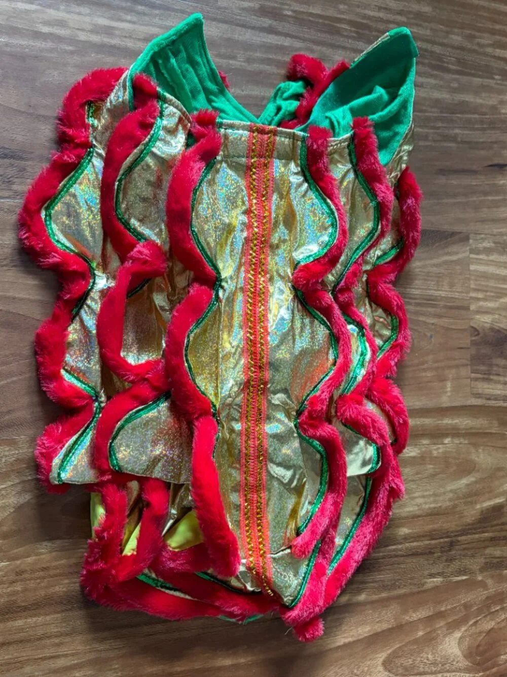 Chinese Lion Dance pet costume, Lunar New Year / Halloween dog clothes, size XL